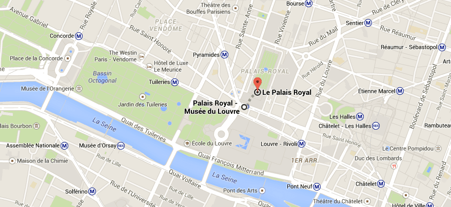 Palais Royal - Mapa