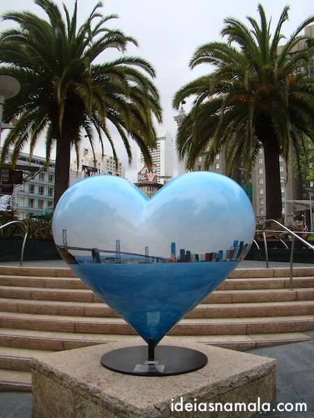 Coração na Union Square em San Francisco