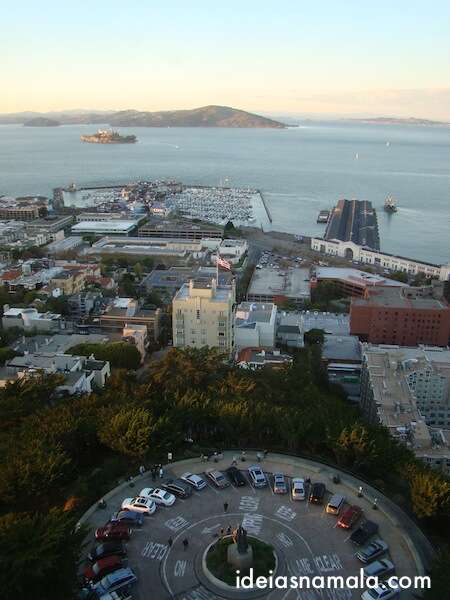 Vista do alto da Coit Tower - San Francisco