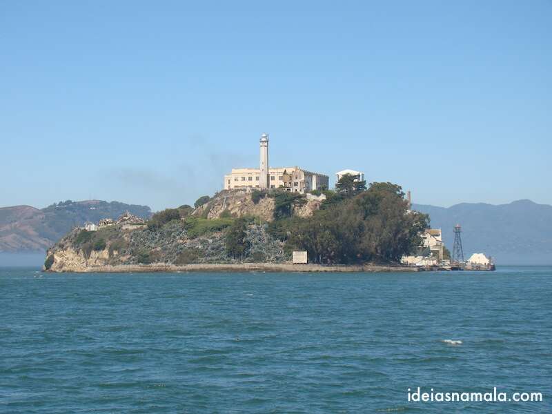 Ilha de Alcatraz vista do Pier 39