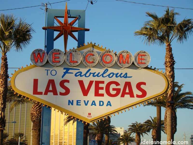 Letreiro Welcome to Las Vegas