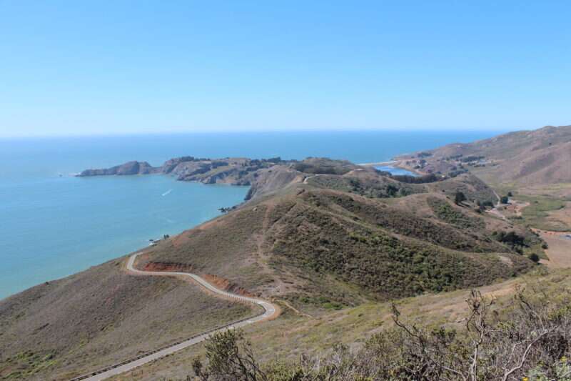 Marin Headlands visto do alto do Hawk Hill