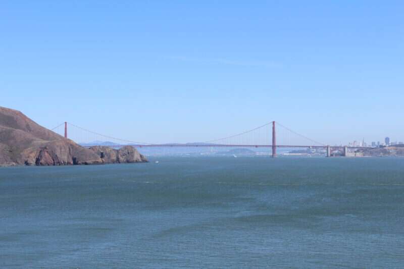 Ponte Golden Gate vista da Bonita Lighthouse