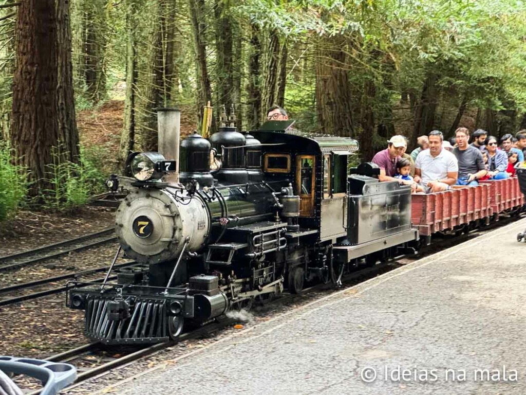 Berkeley e com crianças: Passeio de trem no Tilden Park