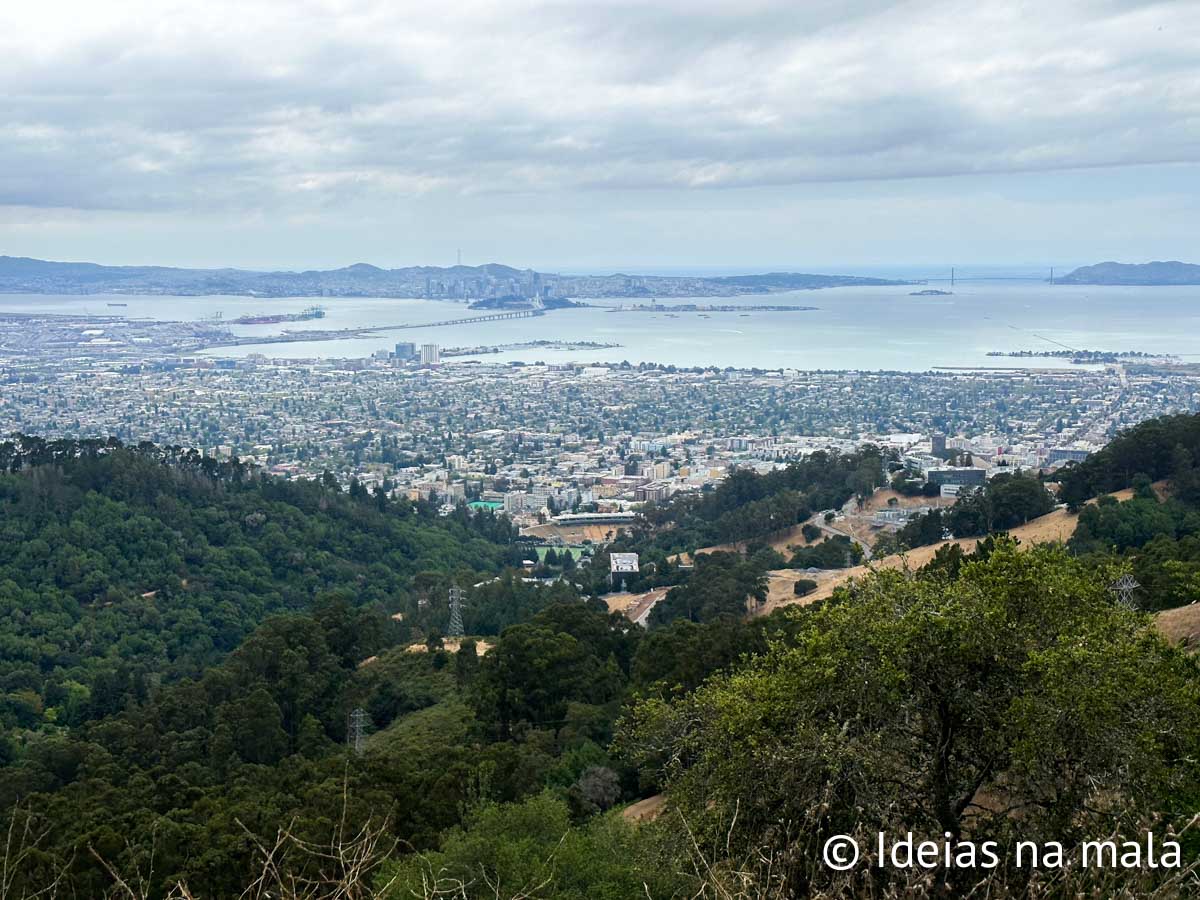 Baia de San Francisco vista da Grizzly Peak Road