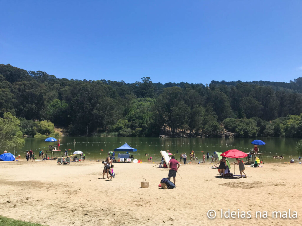 Lake Anza uma das jóias do Tilden Park em Berkeley