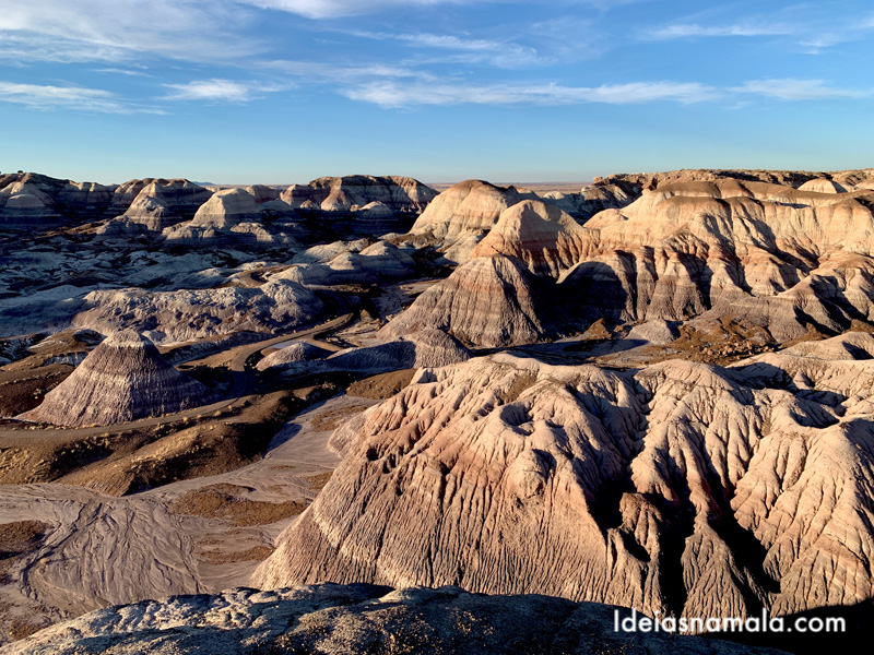 Blue Mesa no Petrified Forest N.P