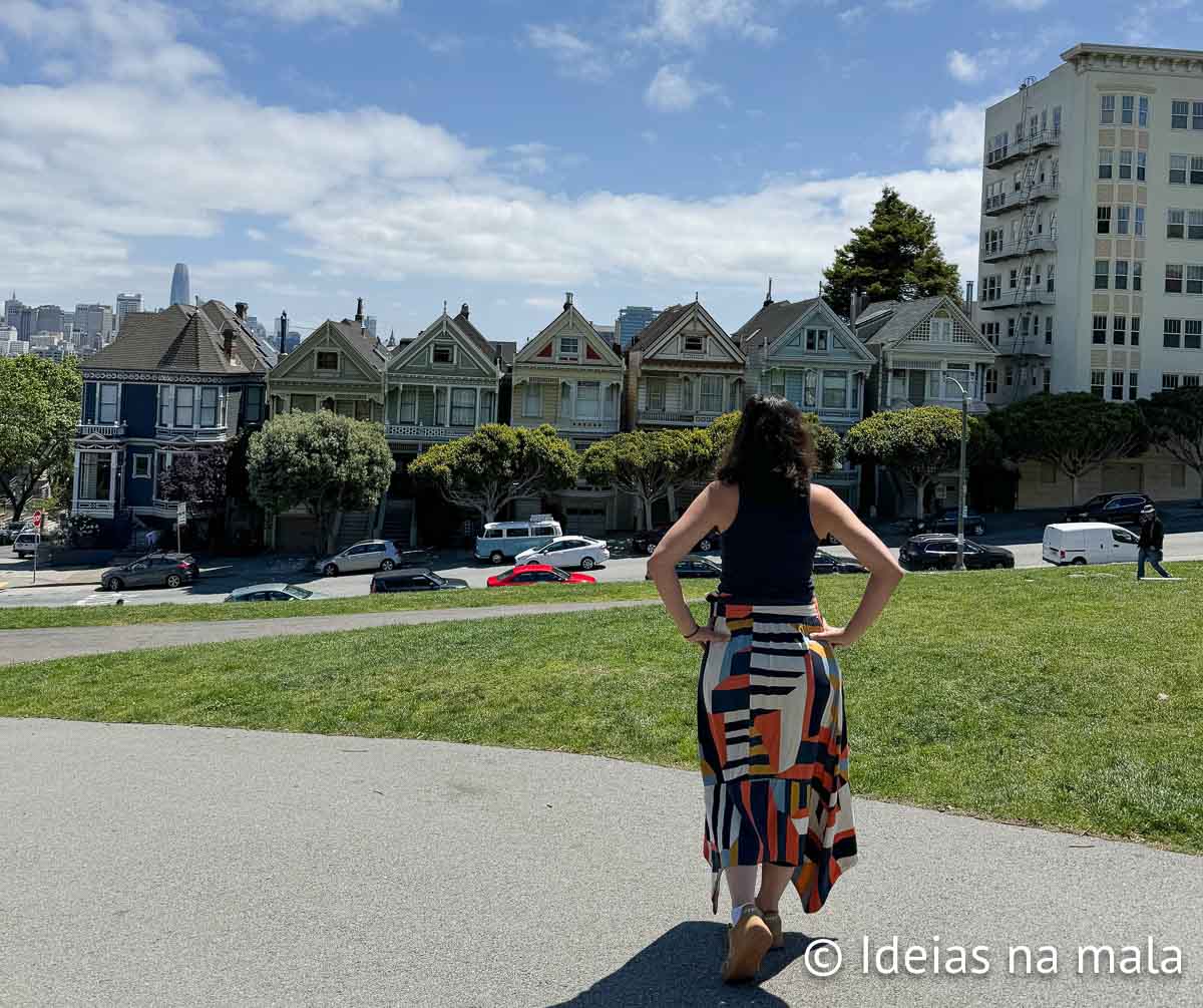 Alamo Square, um dos principais cartões postais de San Francisco