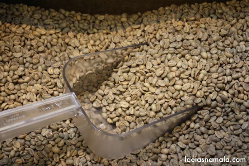 grãos de café no Artís