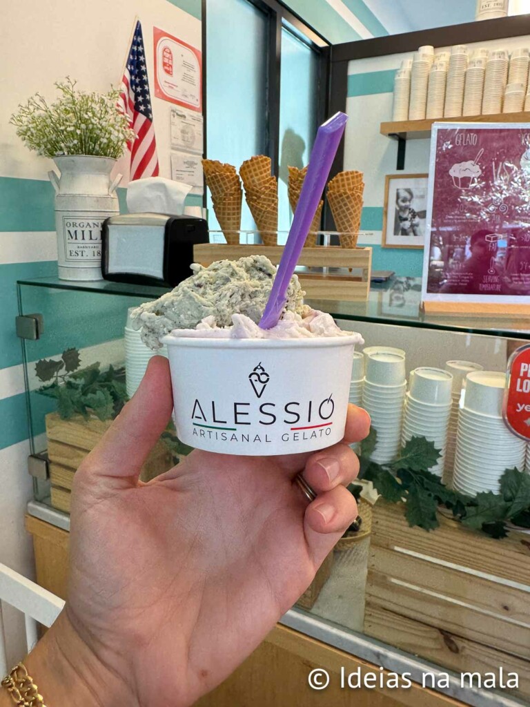 Dica de onde comer em Solvang: Alessio Gelateria