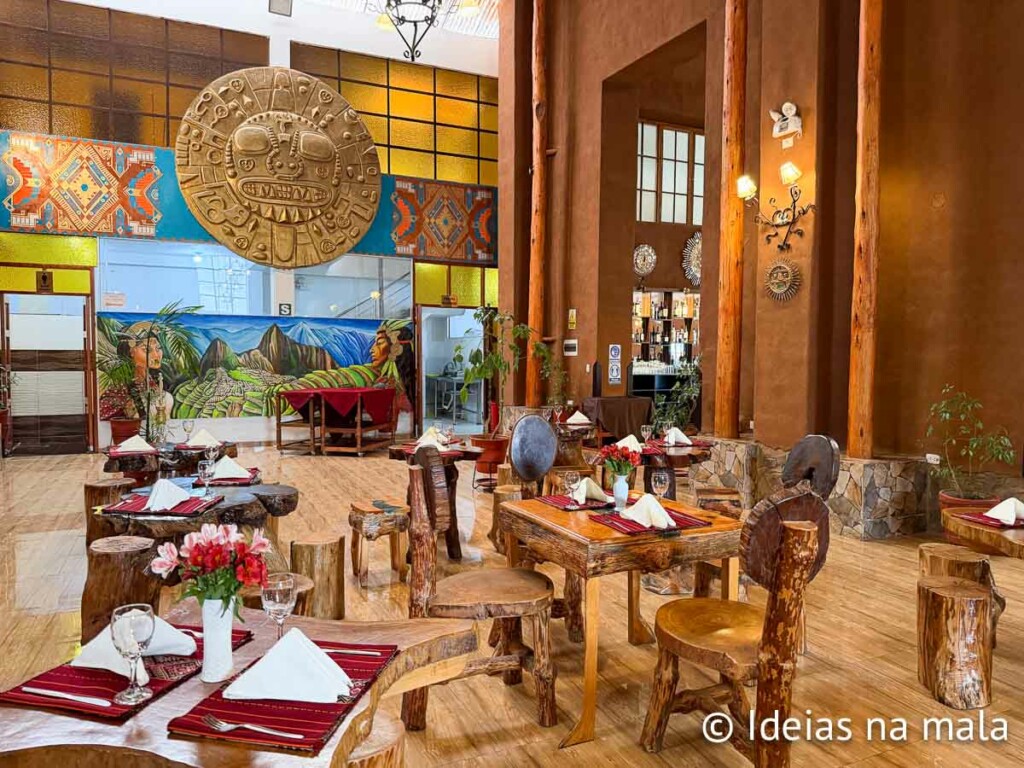 Restaurante do nosso almoço em Urubamba