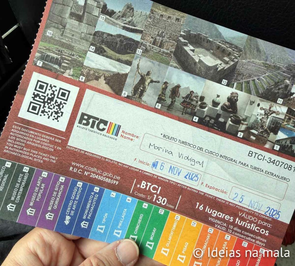 Boleto Turístico do Vale Sagrado