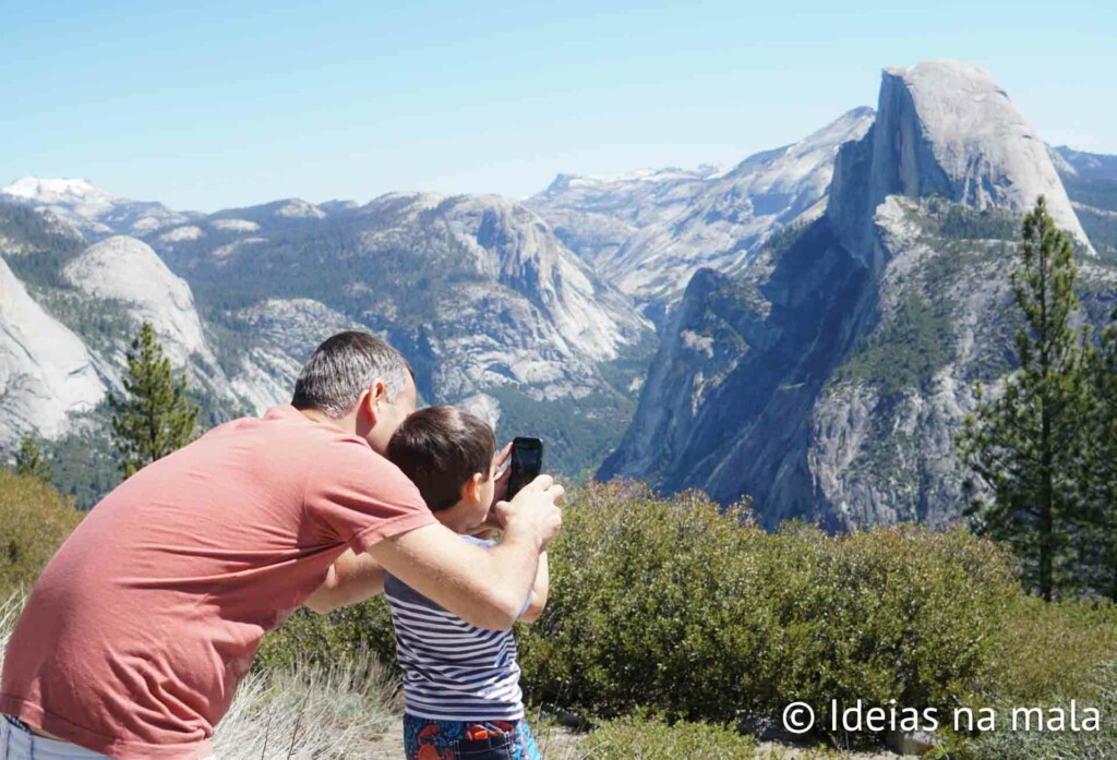 Vista do Glacier Point no Yosemite Park