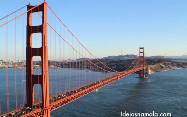Golden Gate o cartão postal de San Francisco