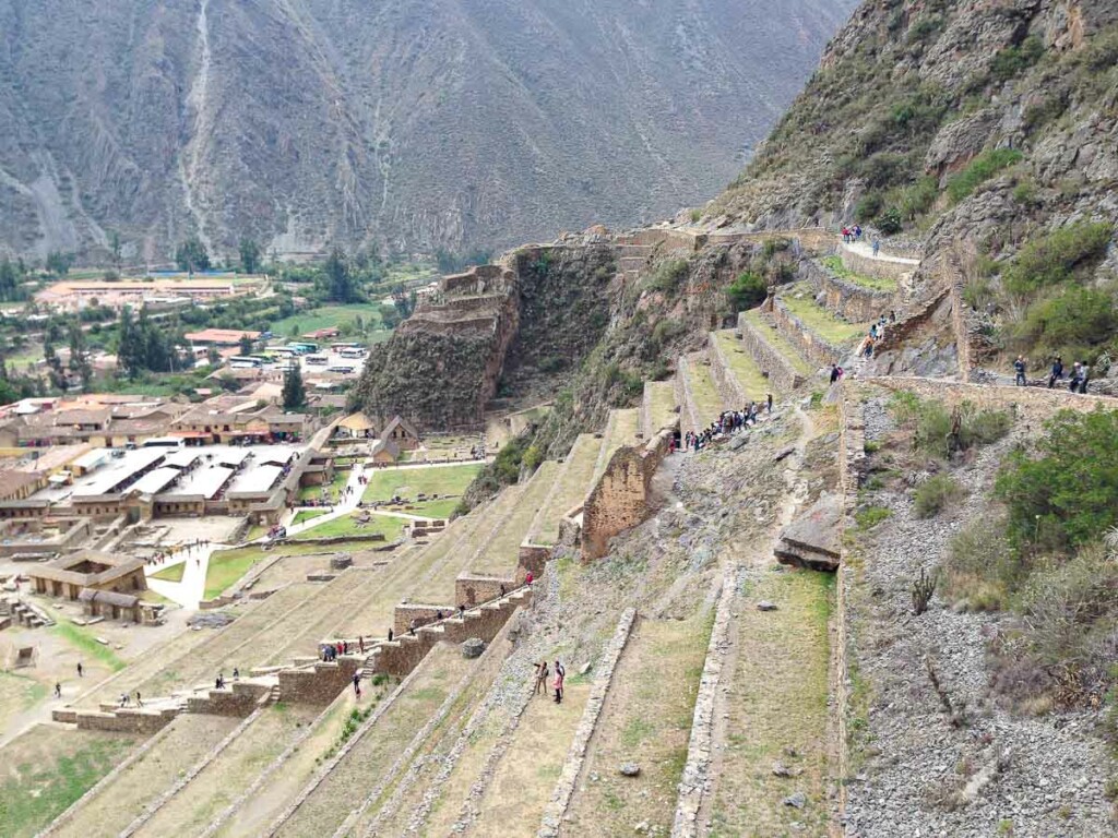 Complexo arqueológico de Ollantaytambo no Peru
