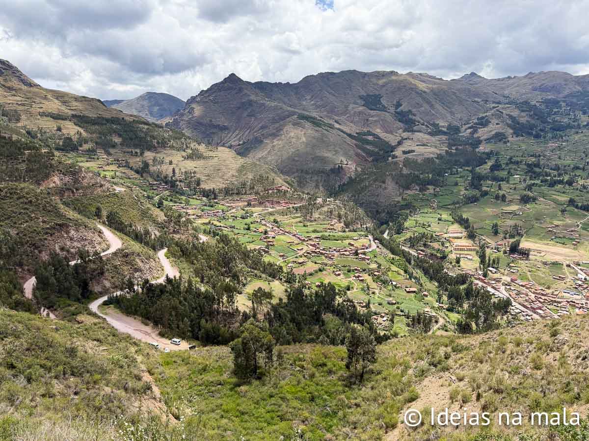 Vale Sagrado visto do alto de Pisac