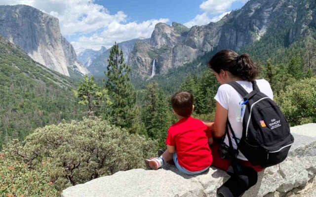 Tunnel View, um dos mirantes do Yosemite Park