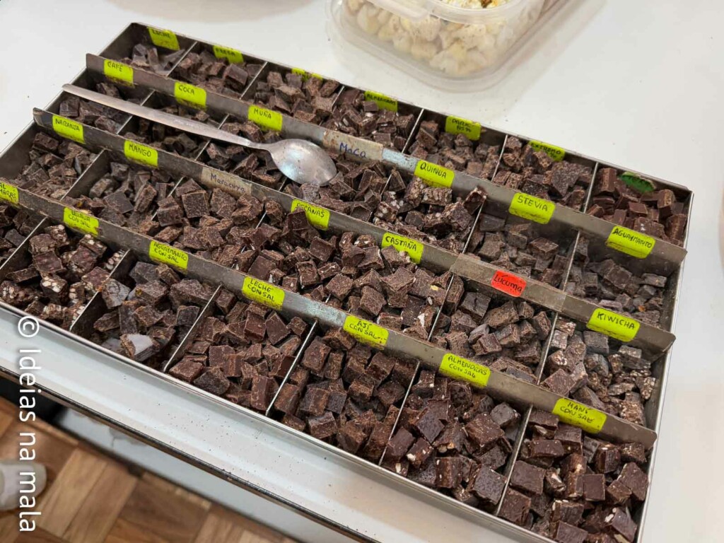 Degustação de chocolates andinos