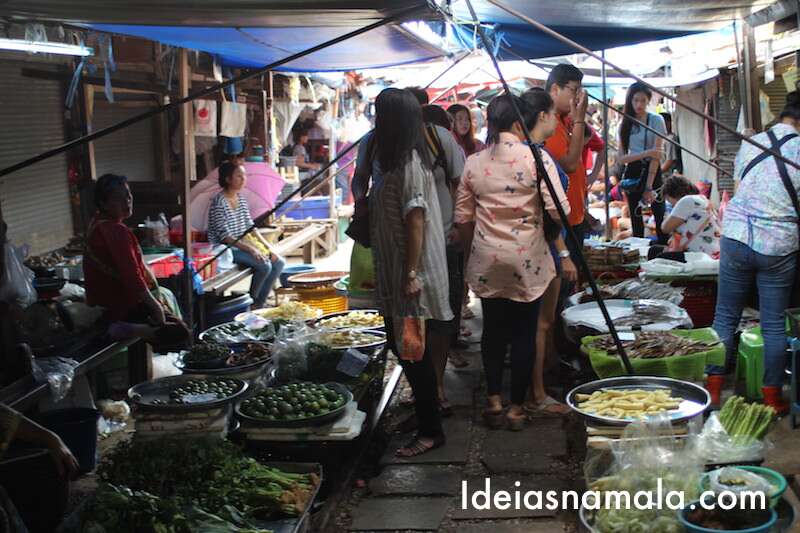 Mercado de Maeklong - Tailândia