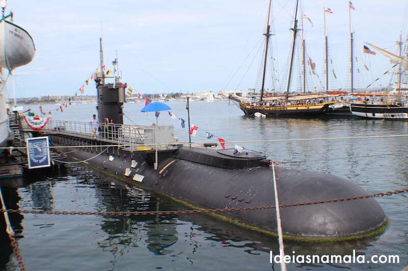 Submarino da segunda guerra mundial em San Diego