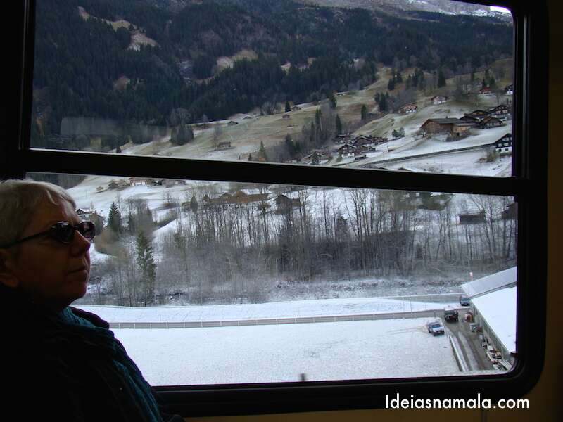 Vista da Janela do trem - Jungfrau