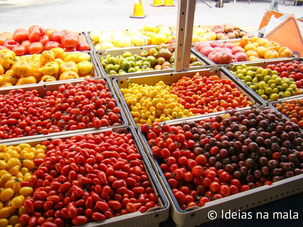 Tomates Coloridos no Farmer's Market do Castro