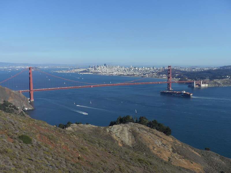 Golden Gate vista de Marin Headlands