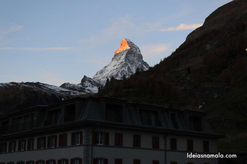 Nascer do sol em Zermatt