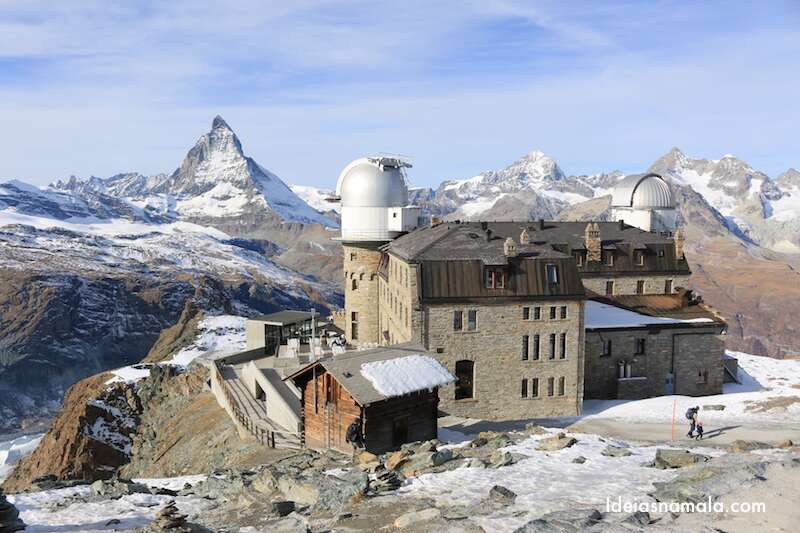 Topo do Gornergrat: Matterhorn + Hotel Restaurante