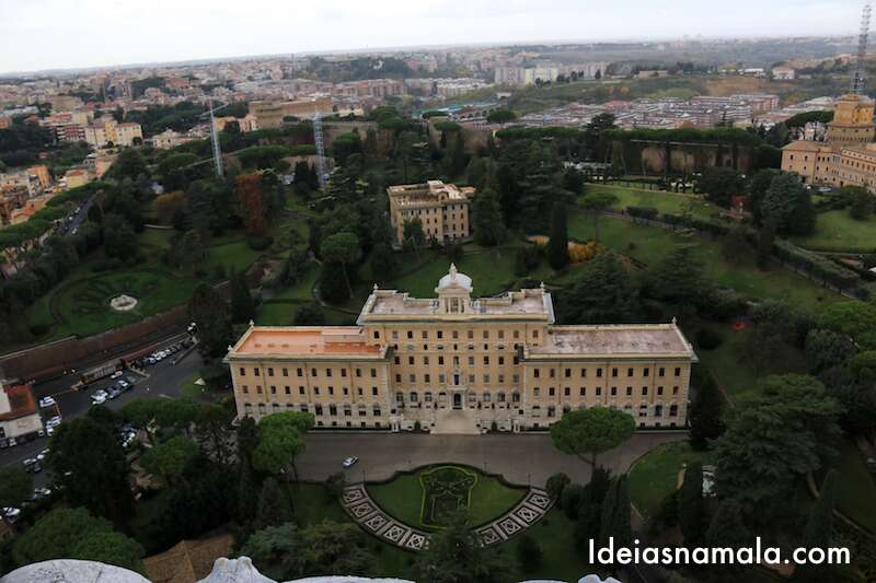 Vista do alto da Cúpula do Vaticano