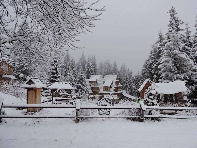 Polônia - Zakopane lugar legal para esquiar durante o inverno.