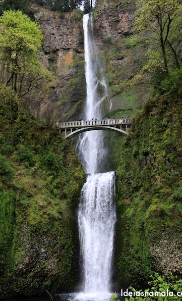 Maravilhosa Multnamah Falls em o que fazer em Portland, Oregon