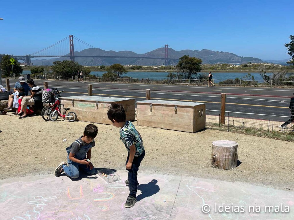 Área infantil do Tunnel Tops em San Francisco