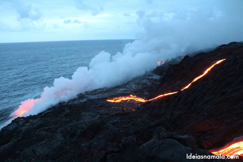 Lava do vulcão Kilauea 