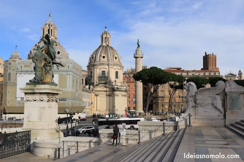 Roma vista do alto do monumento Victor Emmanuel II
