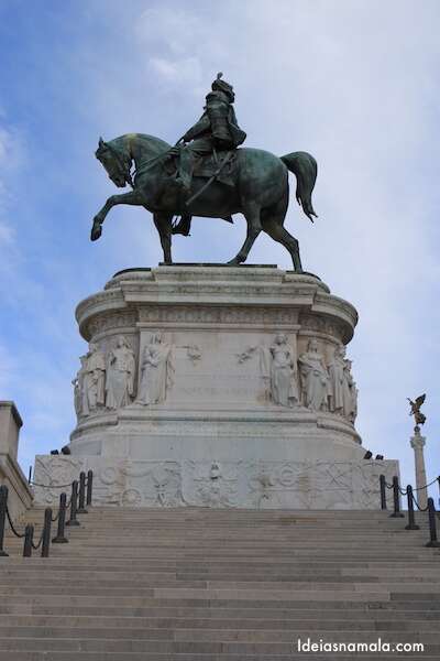 Roma vista do alto do monumento Victor Emmanuel II 