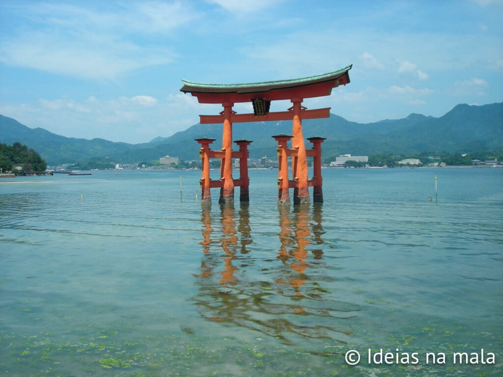 Tori da ilha de Miyajima, um dos pontos turísticos do Japão