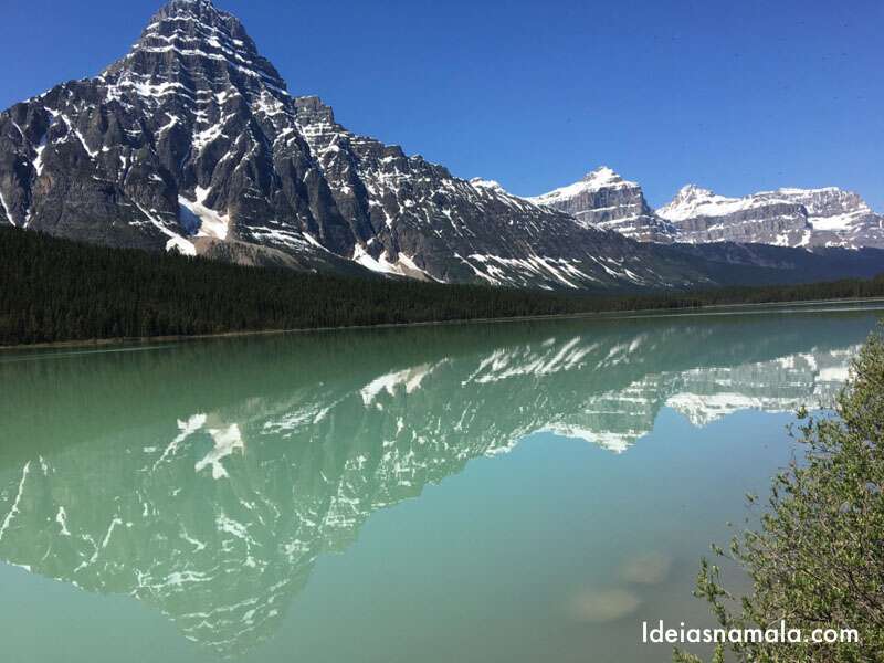 Waterfowls Lake na Icefields Parkway