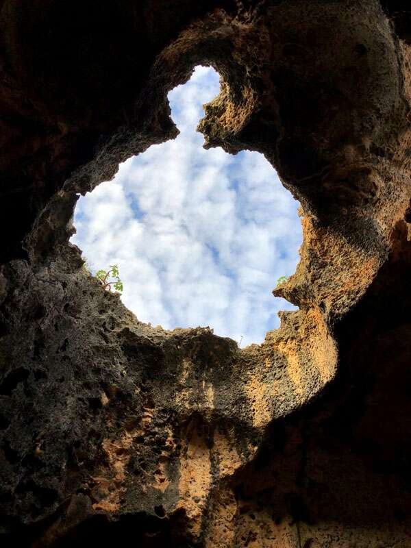 Roteiro Aruba: visite o quadirikiri Cave.