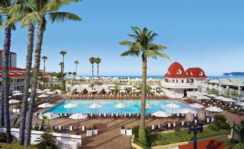 Onde ficar em San Diego: piscina do Del Coronado