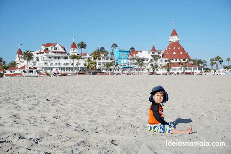 San Diego com crianças: praia de Coronado tem clima familiar e calmo