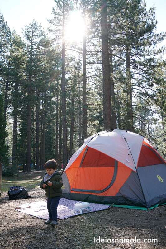 acampamento em Lake Tahoe
