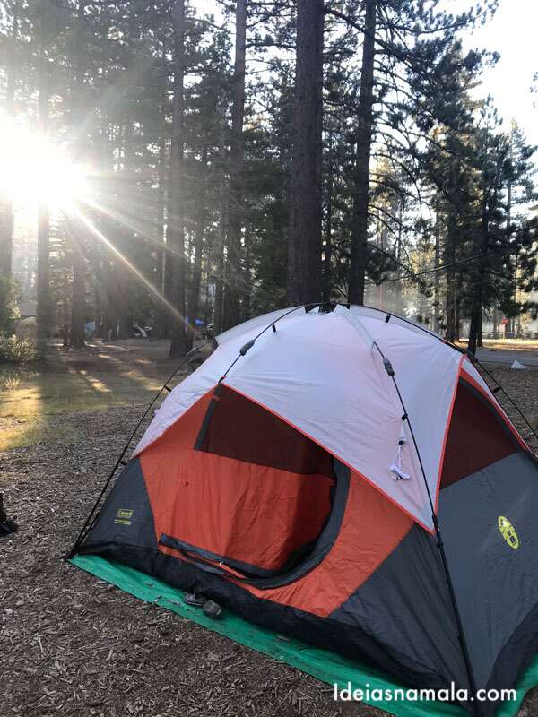 acampamento em Lake Tahoe
