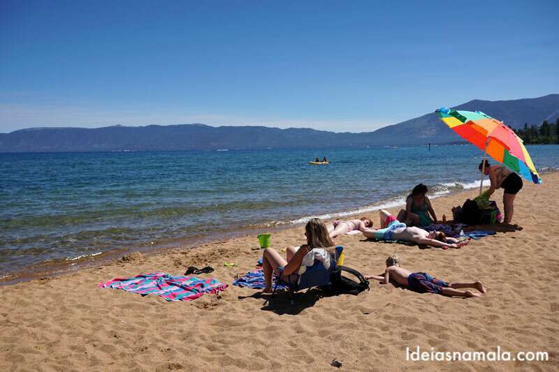Praias em Lake Tahoe na Califórnia