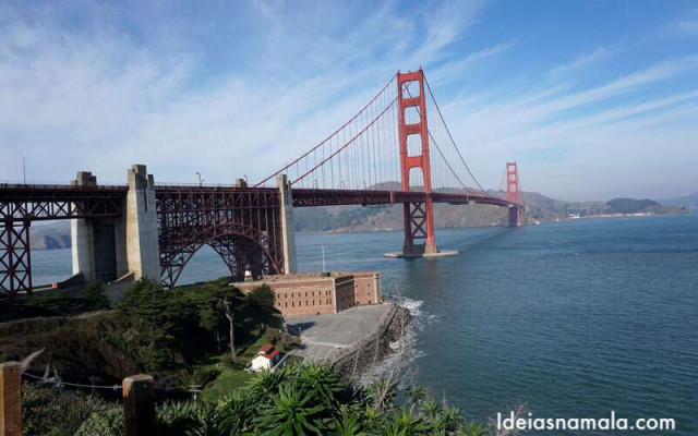 Mirante da Golden Gate Bridge em San Francisco
