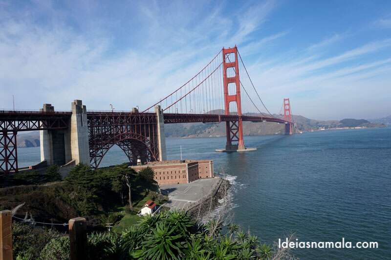 Golden Gate Bridge vista da região do Welcome Center