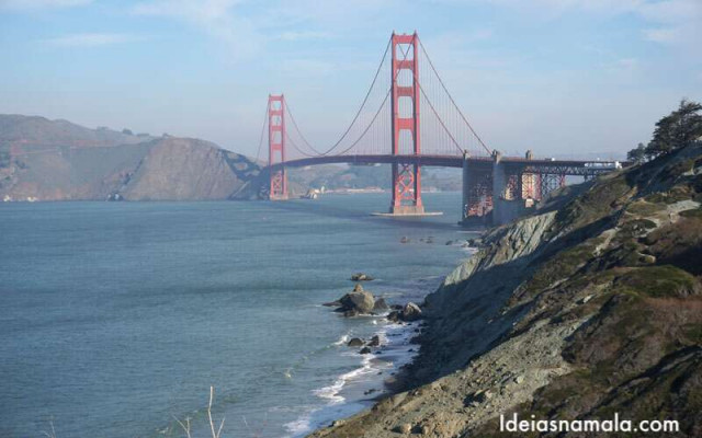 Golden Gate Bridge vista do Battery Cros