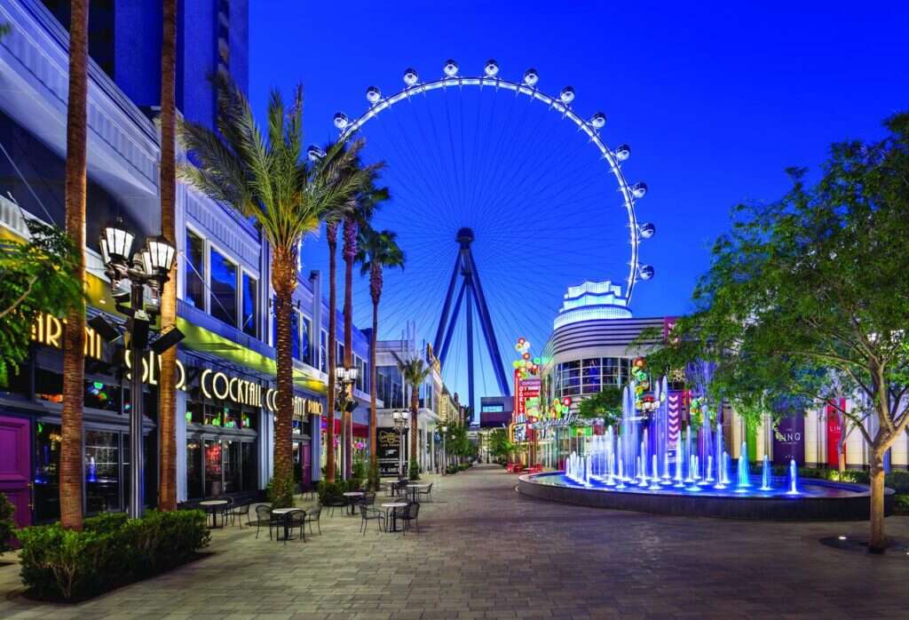 High Roller e Boulevard do The LINQ em Las Vegas