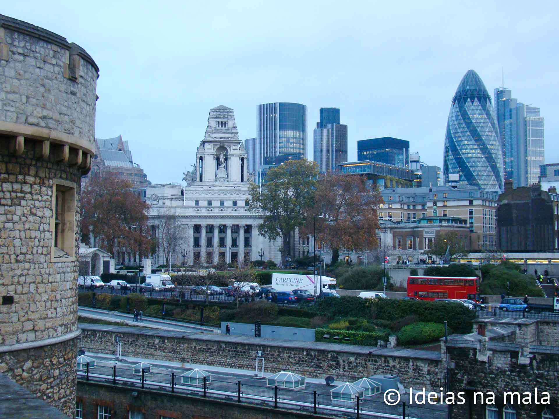 Cidade de Londres vista do alto da torre