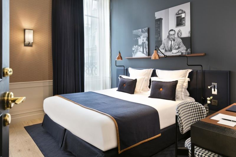 Hotéis em Paris: os quartos do Hôtel Square Louvois são compactos, porém equipados
